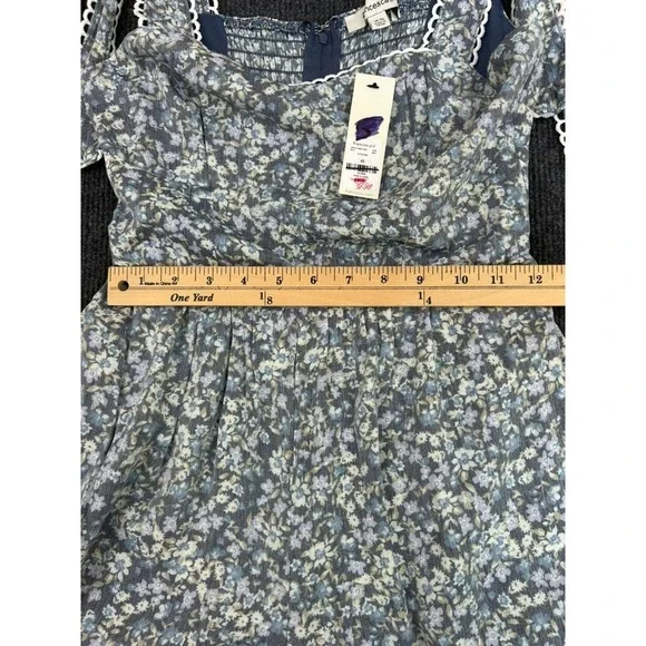 NWT Francesca's Alexa Ditsy Floral Print Jumpsuit XS Wide Leg Spring Easter Boho - Picture 9 of 16